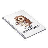 I Might Need Coffee Later - Funny Owl Humor Notitieboek (Rechterzijde)