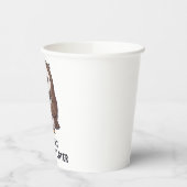 I Might Need Coffee Later - Funny Owl Humor Papieren Bekers (Links)