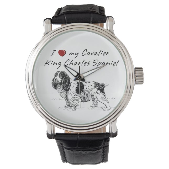 I mijn Cavalier King Charles Spaniel uniek! Horloge (Voorkant)