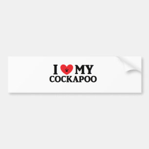 I Mijn Cockapoo Bumpersticker