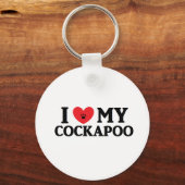 I Mijn Cockapoo Sleutelhanger (Voorkant)