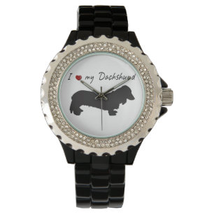 I mijn Dachshund woorden & mooie afbeelding! Horloge