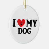 I Mijn Dog Ornament (Rechts)