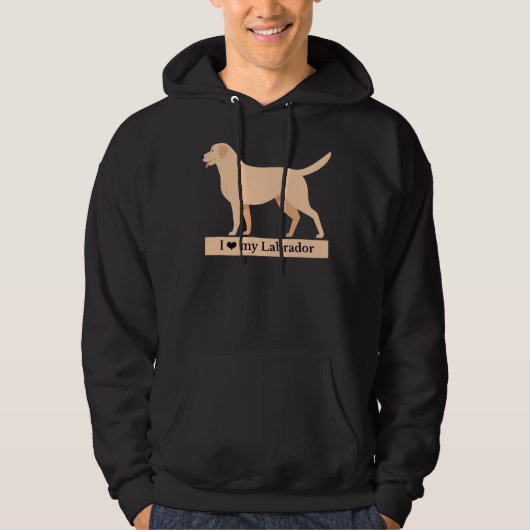 I Mijn Labrador Hoodie (Voorkant)