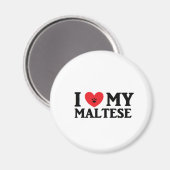 I ♥ Mijn Maltees Magneet (Voorkant / Achterkant)