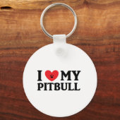 I Mijn Pitbull Sleutelhanger (Voorkant)