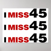 I Miss 45 Poster (Voorkant)