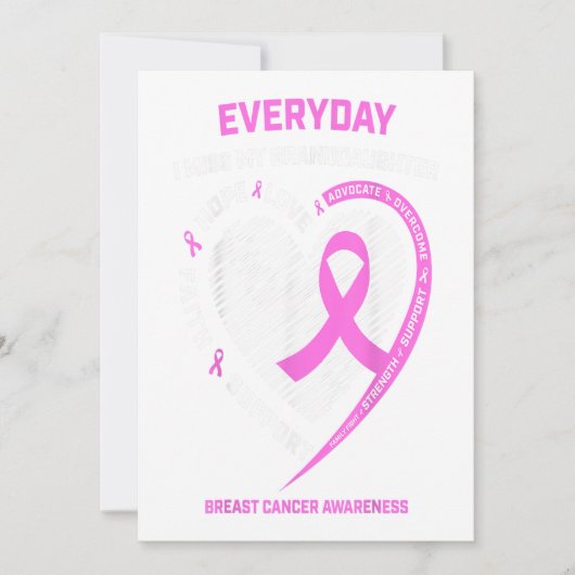 I Miss My Granddaughter Breast Cancer Awareness Aankondiging (Voorkant)
