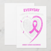 I Miss My Granddaughter Breast Cancer Awareness Aankondiging (Voorkant / Achterkant)