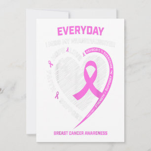 I Miss My Granddaughter Breast Cancer Awareness Aankondiging