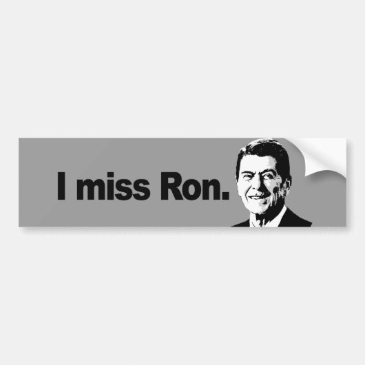I MISS RON 2 BUMPERSTICKER (Voorkant)
