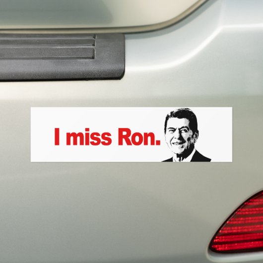 I MISS RON BUMPERSTICKER (Op auto)