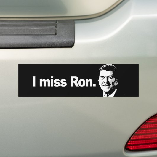 I MISS RON Bumpersticker (Op auto)