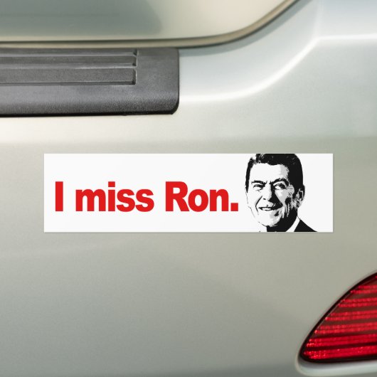 I MISS RON Conservative and Political -.png Bumpersticker (Op auto)