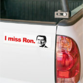 I MISS RON Conservative and Political -.png Bumpersticker (Op Truck)