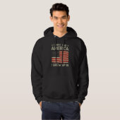 I Miss The America I Grew Up In Retro American Fla Hoodie (Voorkant volledig)