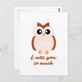 I miss you so much briefkaart (Voorkant / Achterkant)