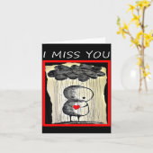 I Miss You Valentine’s Day Kaart (Gele Bloem)