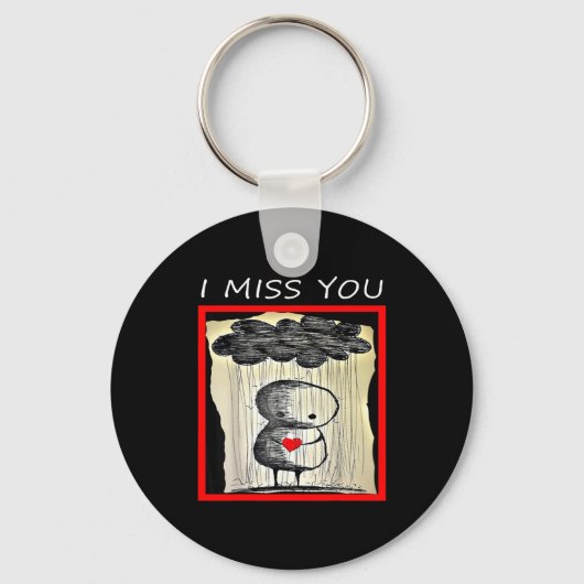 I Miss You Valentine’s Day  Sleutelhanger (Voorkant)