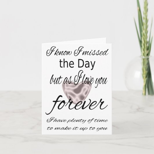 I missed The Day Card Kaart (Voorkant)