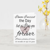 I missed The Day Card Kaart (Gele Bloem)