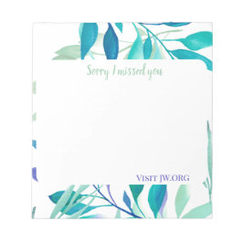 I missed you customize texts JW.org Notitieblok