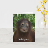 I Misser You en Uw Kussen Kaart (Gele Bloem)