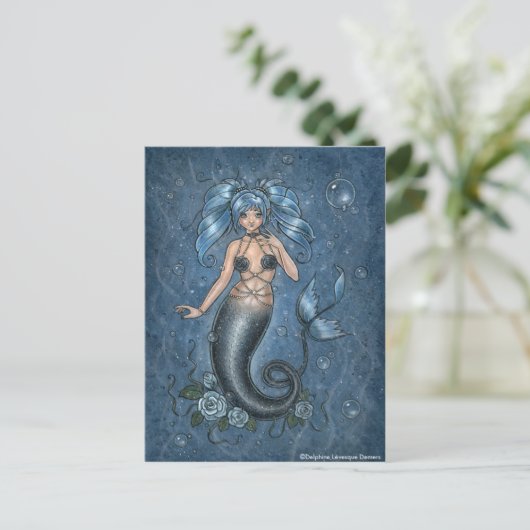 I Misser You Mermaid Postcard Briefkaart (Staand voorkant)