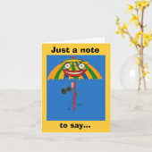 I Misser You Note Card Kaart (Gele Bloem)