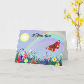 I Misser You (Vlinder) #2 Kaart (Gele Bloem)