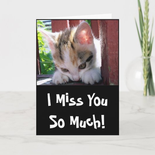 I Misser You Wenskaart Kaart (Voorkant)