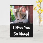 I Misser You Wenskaart Kaart (Gele Bloem)