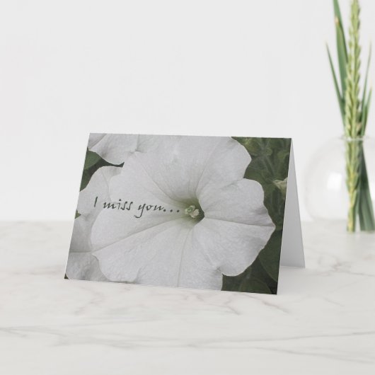 I Misser You Wenskaart Kaart (Voorkant)