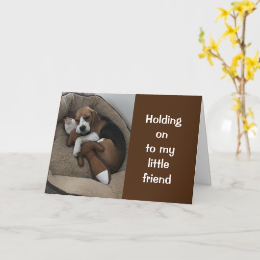 **I MIST MIJN VRIEND** KAART (Gele Bloem)