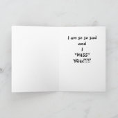 ***I MIST U*** EN IK BEN ZO ZO ZO KAART (Binnen)