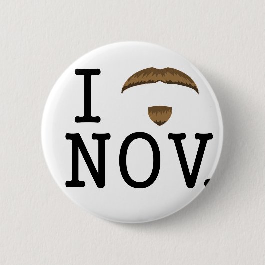 I Mo November-Badge Ronde Button 5,7 Cm (Voorkant)