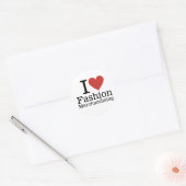 I ❤️ Mode Merchandising voor studenten / faculteit Ronde Sticker (Envelop)