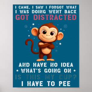 I Monkey Came Saw Forgot Wat Poster