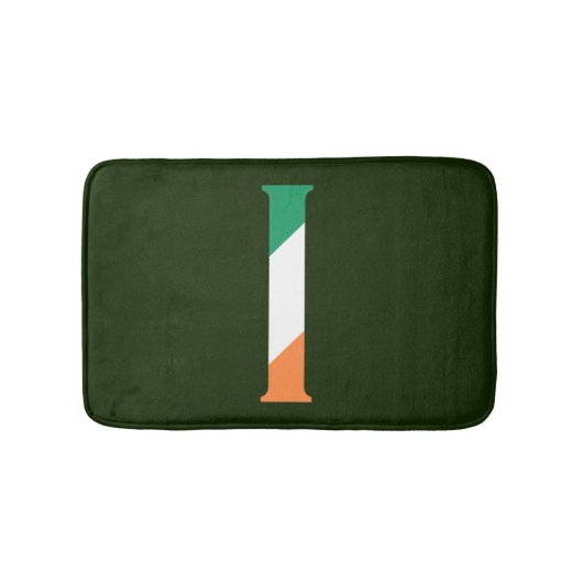 I Monogram bedekt met Ierse vlag bmcnt Badmat (Voorkant)