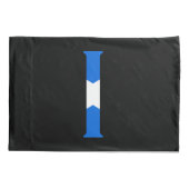 I Monogram bedekt met Schotse vlag pcnt Kussensloop (Achterkant)
