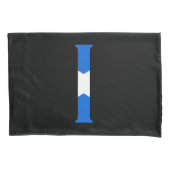 I Monogram bedekt met Schotse vlag pcnt Kussensloop (Voorkant)