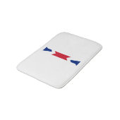 I Monogram bedekt op Union Jack Flag bmcnt Badmat (Gekanteld)