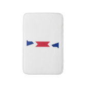 I Monogram bedekt op Union Jack Flag bmcnt Badmat (Voorkant Verticaal)