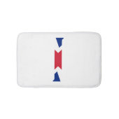 I Monogram bedekt op Union Jack Flag bmcnt Badmat (Voorkant)
