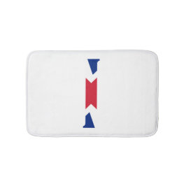 I Monogram bedekt op Union Jack Flag bmcnt Badmat
