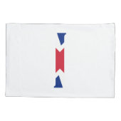 I Monogram bedekt op Union Jack Flag pcnt Kussensloop (Achterkant)