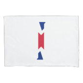 I Monogram bedekt op Union Jack Flag pcnt Kussensloop (Voorkant)