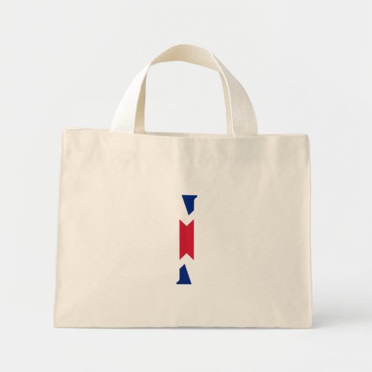I Monogram bedekt op Union Jack Flag tcnt Mini Tote Bag (Voorkant)