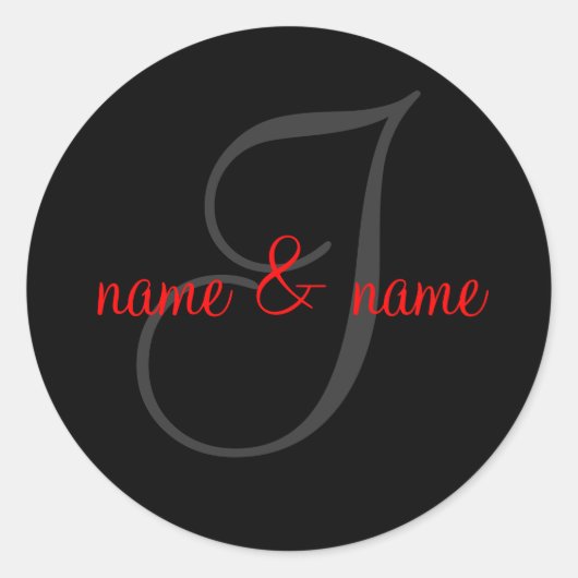 I monogram etiket (Voorkant)