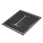 I Monogram "Medieval Grey Stone" keramische tegel Tegeltje (Zijkant)